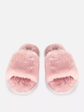 Fluffy crossband slippers
