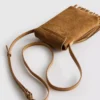 Fringed phone holder bag