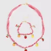 Fruit charm jewelry set Fruit charm jewelry set
