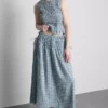 Gathered check midi skirt Gathered check midi skirt