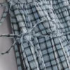 Gathered check midi skirt Gathered check midi skirt