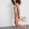 Gingham banana side-tie bikini bottoms Gingham banana side-tie bikini bottoms