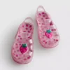 Glitter caged jelly sandals