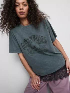 Guns n’ roses lace trim t-shirt