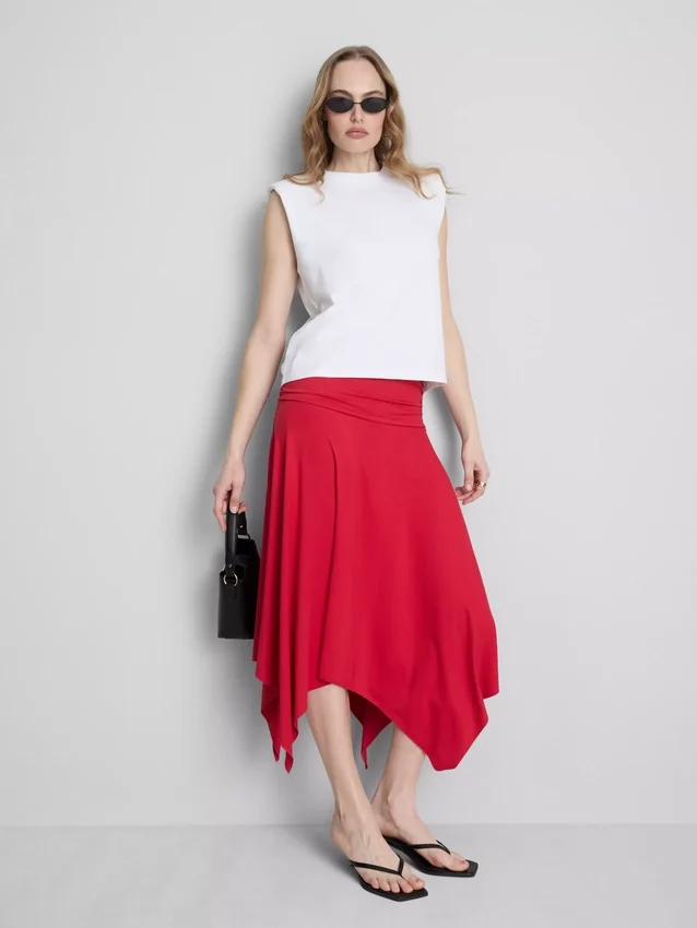 Hanky hem midi skirt Hanky hem midi skirt
