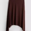 Hanky hem midi skirt