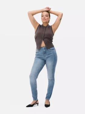 High waist skinny jeans