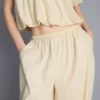 High waisted parachute pants