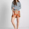High-waisted printed shorts High-waisted printed shorts