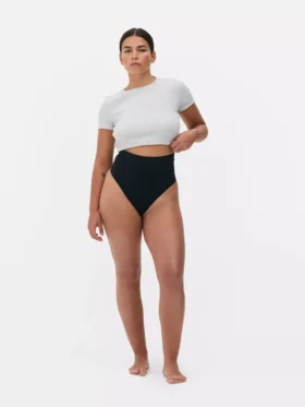 High waisted seamless shaping thong