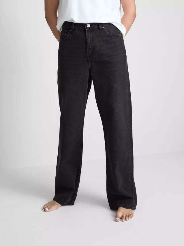 High-waisted straight-leg jeans High-waisted straight-leg jeans