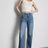 High-waisted straight-leg jeans High-waisted straight-leg jeans