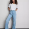High-waisted straight-leg jeans High-waisted straight-leg jeans