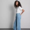 High-waisted straight-leg jeans High-waisted straight-leg jeans