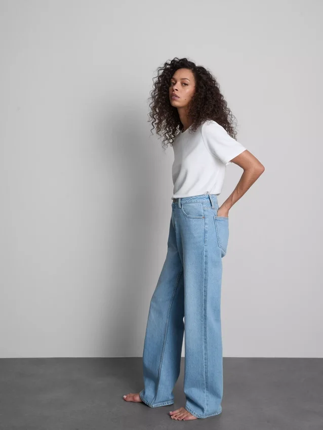 High-waisted straight-leg jeans High-waisted straight-leg jeans