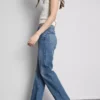 High-waisted straight-leg jeans High-waisted straight-leg jeans