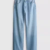 High-waisted straight-leg jeans High-waisted straight-leg jeans