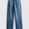 High-waisted straight-leg jeans High-waisted straight-leg jeans