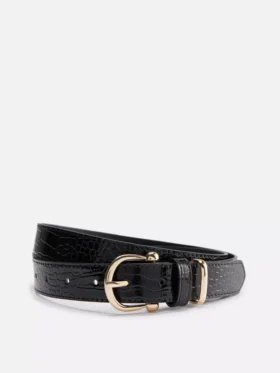 Horseshoe-buckle belt
