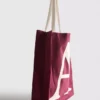Initial canvas tote