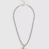 Initial pendant cord necklace