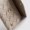 Initial woven-effect wallet