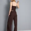 Jersey wide leg pants