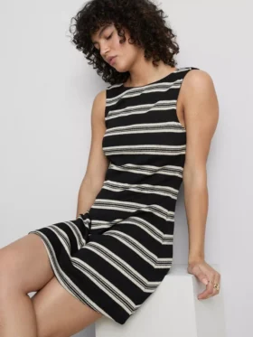 Knitted a-line mini dress