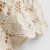 Knitted asymmetrical crochet tank Knitted asymmetrical crochet tank
