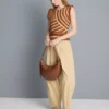 Knitted curve stitch tank top Knitted curve stitch tank top