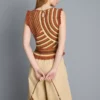 Knitted curve stitch tank top Knitted curve stitch tank top