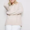 Knitted drawstring hoodie Knitted drawstring hoodie