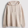 Knitted drawstring hoodie Knitted drawstring hoodie