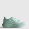 Knitted lace-up sneakers