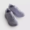 Knitted lace-up sneakers