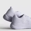 Knitted lace-up sneakers
