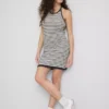 Knitted stripe halter dress Knitted stripe halter dress