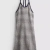 Knitted stripe halter dress Knitted stripe halter dress