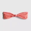 Knot-detail striped bandeau bikini top Knot-detail striped bandeau bikini top