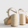 Knotted-detail platform sandals