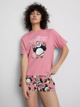 Kung fu panda character shorty pajamas
