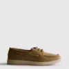 Lace-up boat shoes