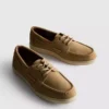 Lace-up boat shoes