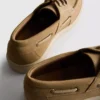 Lace-up boat shoes