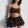 Leopard racerback active crop top Leopard racerback active crop top