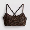 Leopard racerback active crop top Leopard racerback active crop top