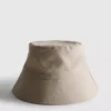 Linen-blend bucket hat
