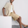 Linen-blend cargo shorts Linen-blend cargo shorts