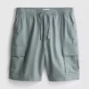 Linen-blend cargo shorts Linen-blend cargo shorts