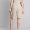 Linen-blend pleated bermuda shorts Linen-blend pleated bermuda shorts